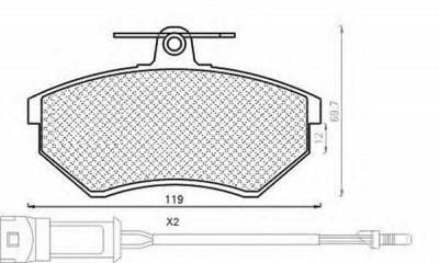MAGNETI MARELLI 430216170642 -  Комплект тормозных колодок, дисковый тормоз